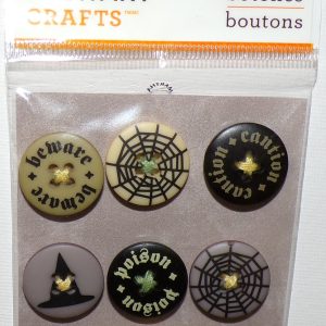 Martha Stewart Elegant Witch Buttons