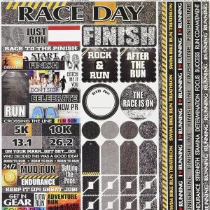 12x12 Reminisce Running Stickers