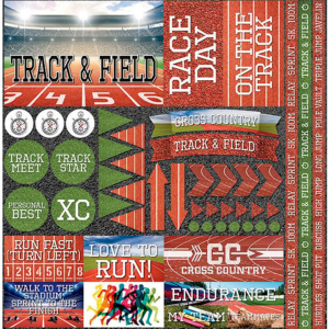 Reminisce – Track & Field 2 Collection 12x12 Stickers