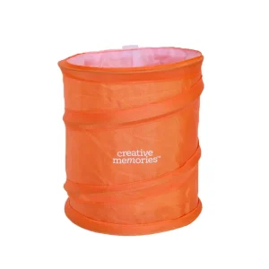 Creative Memories - Pop-up Trash Bin - Golden Orange