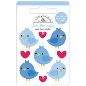 Doodlebug Design Doodle-Pops Blue Birds