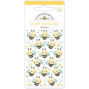 Doodlebug Design Shape Sprinkles Honey Bees