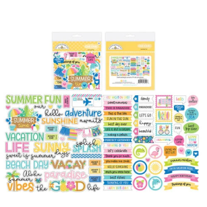 Doodlebug Design Summer Fun Collection Ephemera Chit Chat