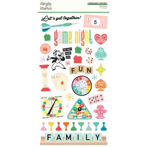 Simple Stories - Game Night - Chipboard  6" x 12"
