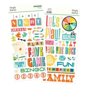 Simple Stories - Game Night - Foam Stickers