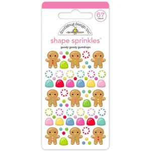 Doodlebug Design - Oh What Fun Collection - Shape Sprinkles - Goody Goody Gum Drops