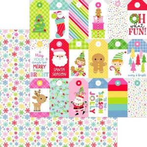 Doodlebug Design - Oh What Fun Collection - 12 x 12 Double Sided - Snow What Fun