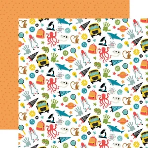 Echo Park - Field Trip Collection - 12 x 12 Double Sided - Field Trip Elements