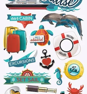 Paper House - 3D Let's Cruise Stickers