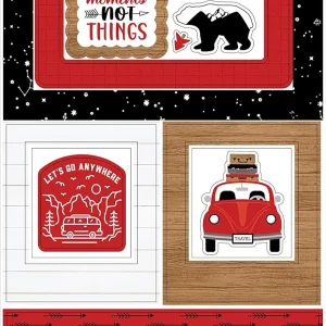 Echo Park - Let's Go Anywhere Chipboard 6" x 13" Frames