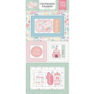 Echo Park - Our Little Princess Chipboard Frames 6" x 13"