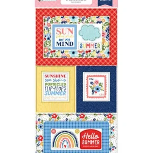 Echo Park - My Favorite Summer 6" x 13" Chipboard Frames