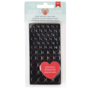 Sticky Thumb Dimensional Adhesive Foam 275/Pkg ~ Black