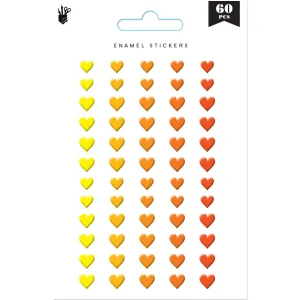 Fancy Pants - Enamel Yellows & Oranges - Heart Shape Dots