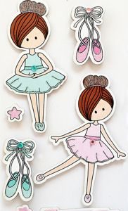 Little Birdie - Little Ballerina Sticker Embellishments