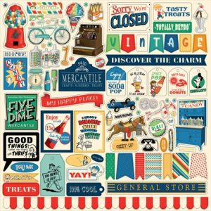 Carta Bella - Mercantile Cardstock Stickers - 12 x 12