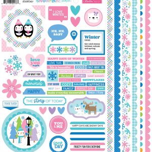 Bella Blvd - Snowflake Season 12 x 12 Cardstock Stickers - Doohicky