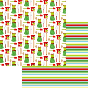 SSC Designs - Christmas Baking Collections - Aprons - 12 x 12 Double Sided Paper