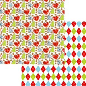 SSC Designs - Christmas Baking Collection - Christmas Cookies - 12 x 12 Double Sided Paper