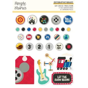 Simple Stories - Decorative Brads - Say Cheese Tinseltown