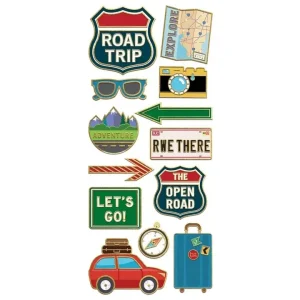 Paper House Productions - Road Trip Faux Enamel Stickers