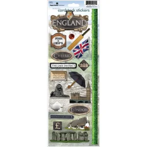 Paper House Productions - England Collection - 5 x 12 Cardstock Stickers