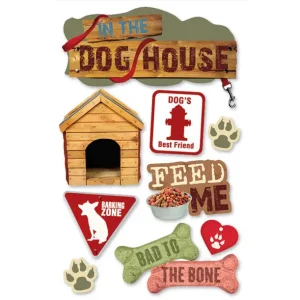 Paper House Productions - Dog House 3D Dimensional Stickers
