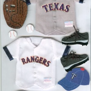 EK Success - Texas Rangers Uniform Scrapbook Stickers - MLB Licensed