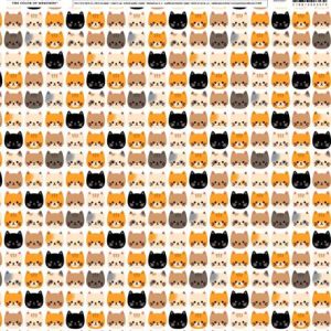 American Crafts - Kitten Heads - 12 x 12 Single Sided Paper