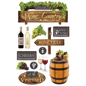 Paper House - Wine Country - 3D Stickers