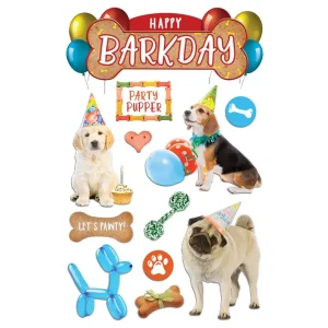 Paper House - Happy Bark Day - 3D Stickers