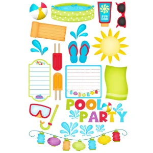SSC Designs - Pool Party Collection Laser Cut Ephemera