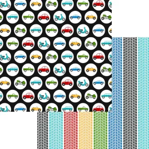 SSC Designs - Rev Your Engine Collection - Rev' Em Up - 12 x 12 Double Sided Paper