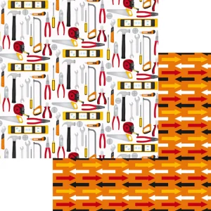 SSC Designs - Toolbox Time Collection - All The Tools - 12 x 12 Double Sided Paper