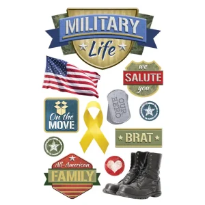 Paper House - Military Life - 3D Stickers