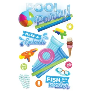 Paper House - Pool Party - 3D Stickers
