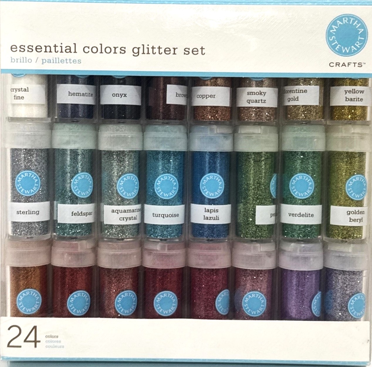 Martha Stewart Crafts – Glitter Set – 24 colors