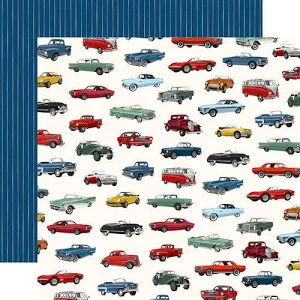 Carta Bella - Cars Collection - Classic Car Show - 12 x 12 Double Sided Papers