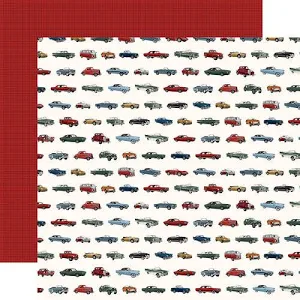 Carta Bella - Cars Collection - Roadway Rides Cars - 12 x 12 Double Sided Paper