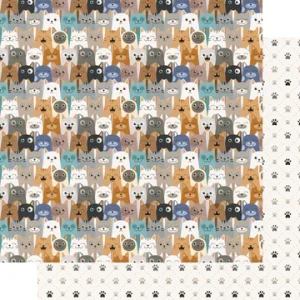 SSC Designs - Cat Lover Collection - Playful Purrs - 12 x 12 Double Sided Paper