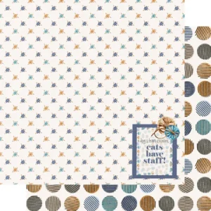 SSC Designs - Cat Lovers Collection - Cats Have Staff - 12 x 12 Double Sided Paper