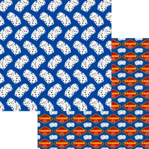 SSC Designs - Casino Collection - Dice - 12 x 12 Double Sided Paper