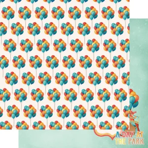 SSC Designs - Fun At The Fair Collection - Ticket To Ride - 12 x 12 Double Sided Paper
