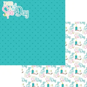 SSC Designs - Just Fun Collection - Spa Day - 12 x 12 Double Sided Paper