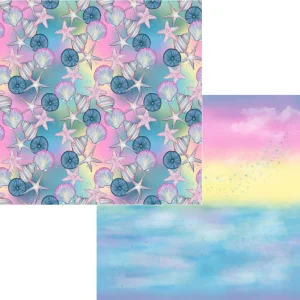 SSC Designs - Mermaids & Seashells Collection - 12 x 12 Double Sided Paper