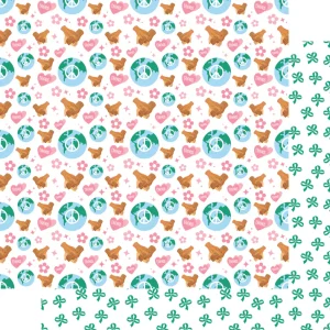 SSC Designs - Earning My Badges Collection - Girls Around The World - 12 x 12 Double Sided Paper