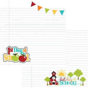 SSC Designs - School Days Collection - School Days - 12 x 12 Double Sided Paper