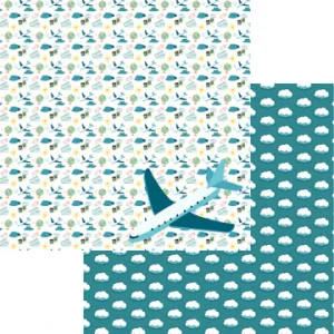 SSC Designs - Let's Go Traveling - Flying High - 12 x 12 Double Sided Paper