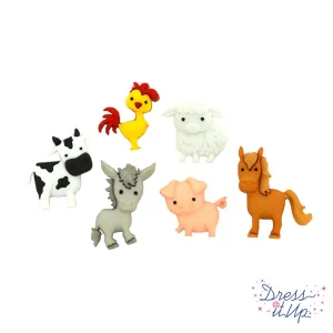Dress It Up - In The Barnyard Buttons