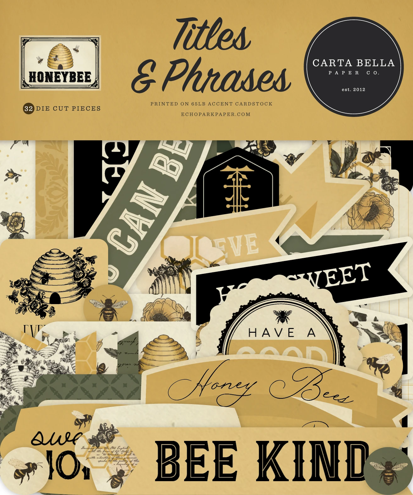 Carta Bella – Honeybee – Titles & Phrases